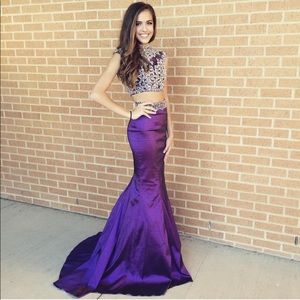 Purple Mac Duggal dress